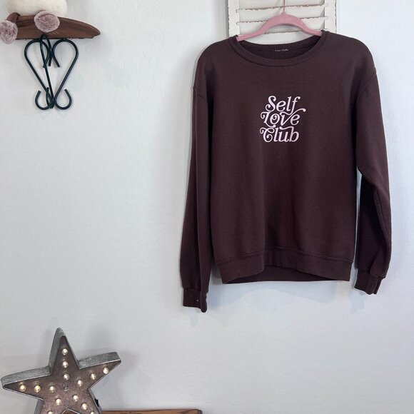 LONELY GHOST Sweaters - BROWN LONELY GHOST CREWNECK SWEATSHIRT